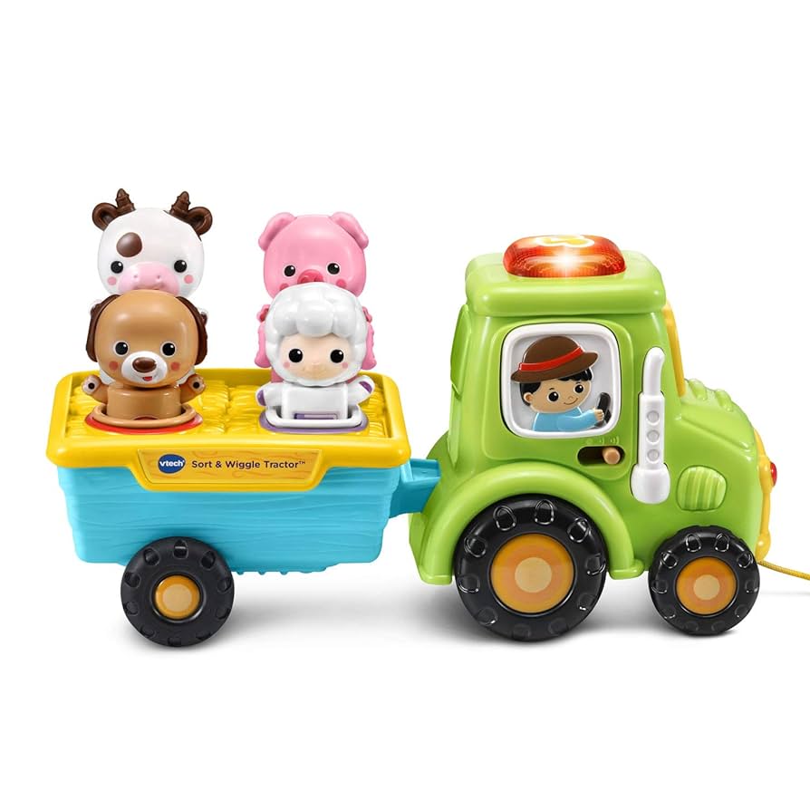 Amazon.com: VTech Sort and Wiggle Tractor : Toys & Games